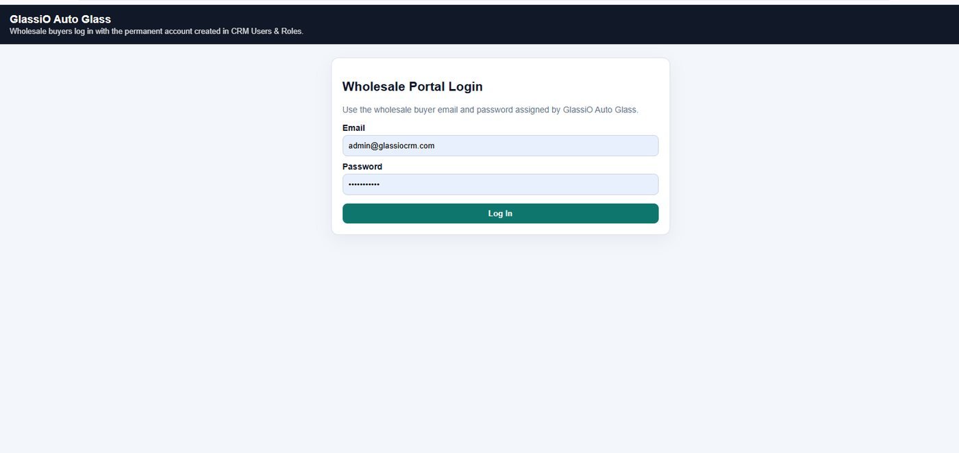 Wholesale portal — installer accounts log in to their own pricing and ordering